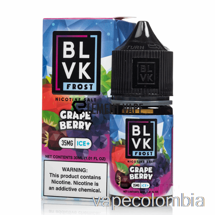 Vape Recargable Uva Berry - Sales Heladas Blvk - 30ml 50mg